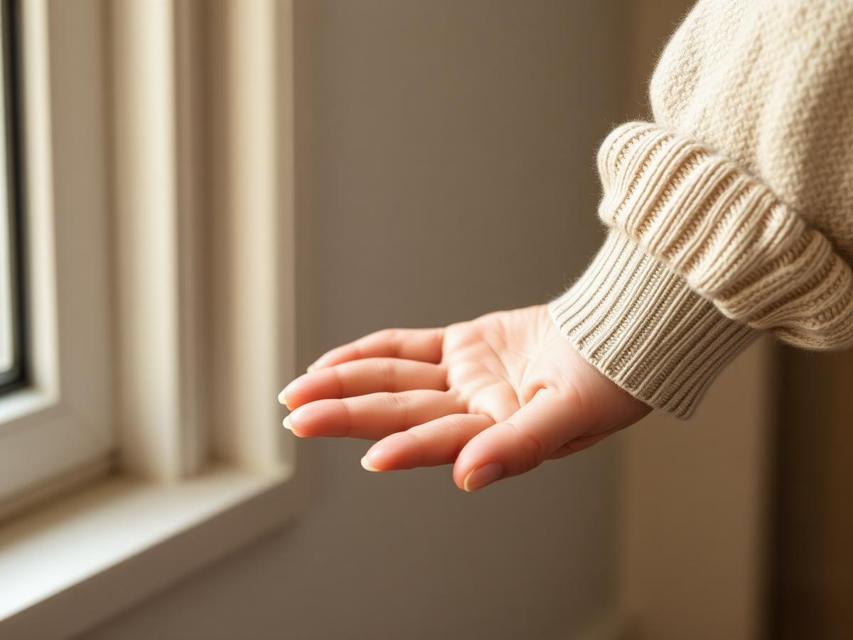 Una mano aperta in segno di accoglienza, illuminata da luce naturale